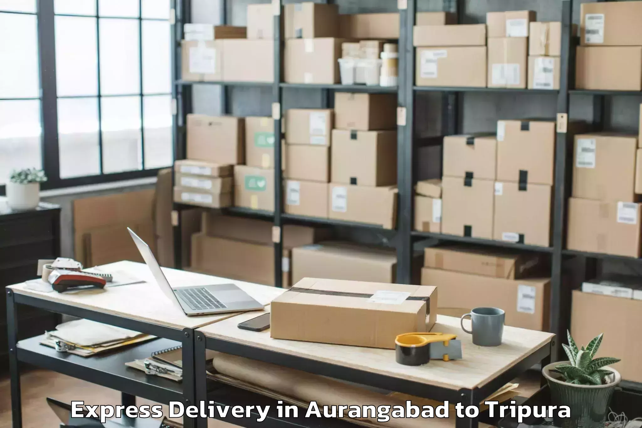 Book Aurangabad to Damchhara Express Delivery Online